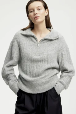 Alphagz R Zipper Strikpullover
